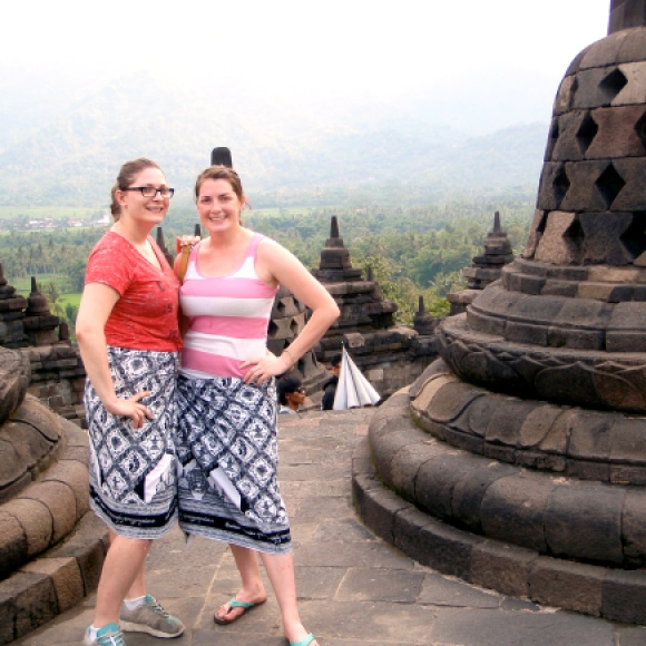 Ashley and me at the top of the temple