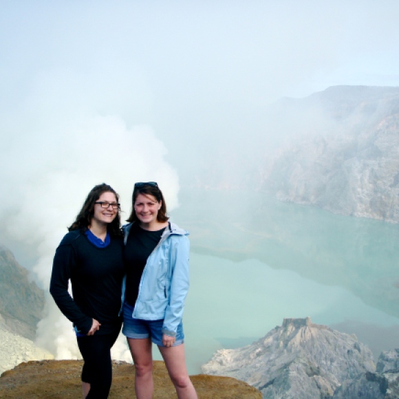 Ashley and me at the crater